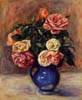 Roses in a Blue Vase 1
